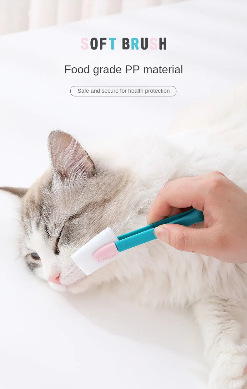 Pet Tear Stain Remover Comb, Grooming Brush for Small Dogs & Cats