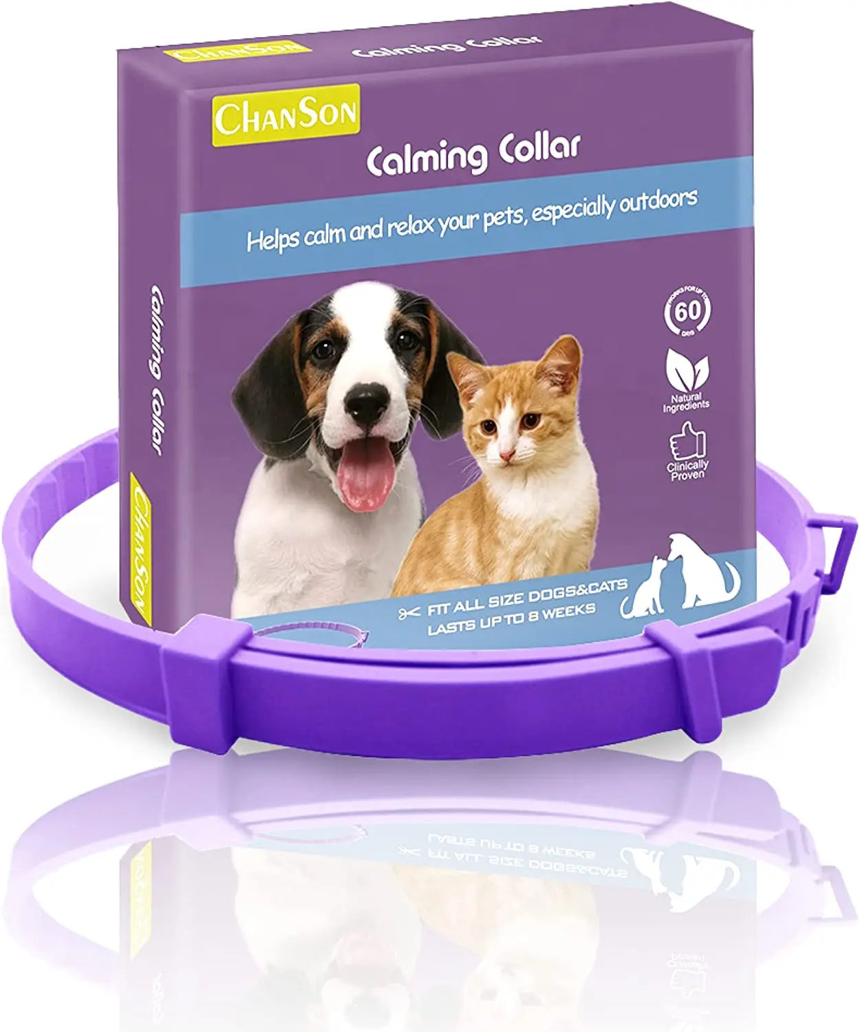 Adjustable Calming Collar for Cats & Dogs