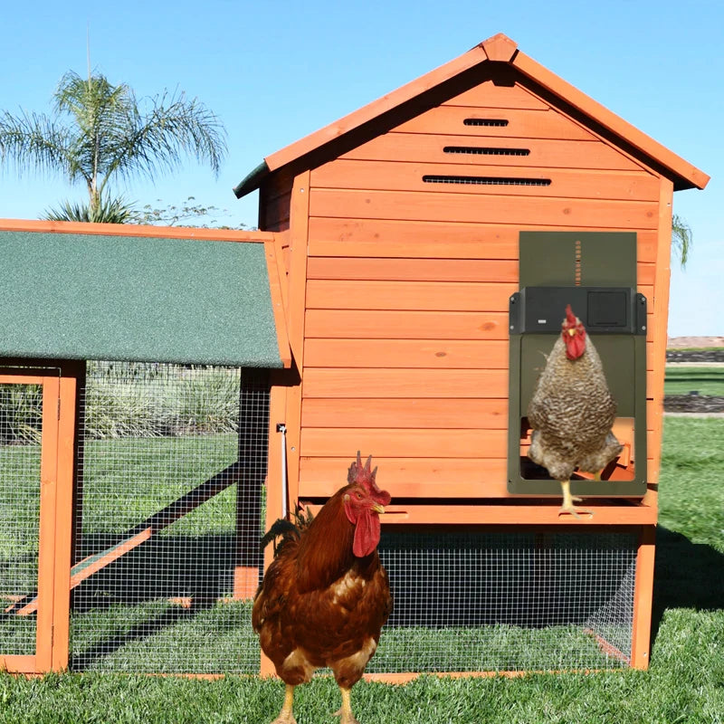 Automatic Battery-Powered Chicken Coop Door with Light Sensor