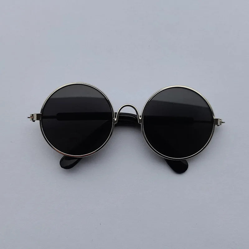 Vintage Round Pet Sunglasses for Small Dogs & Cats