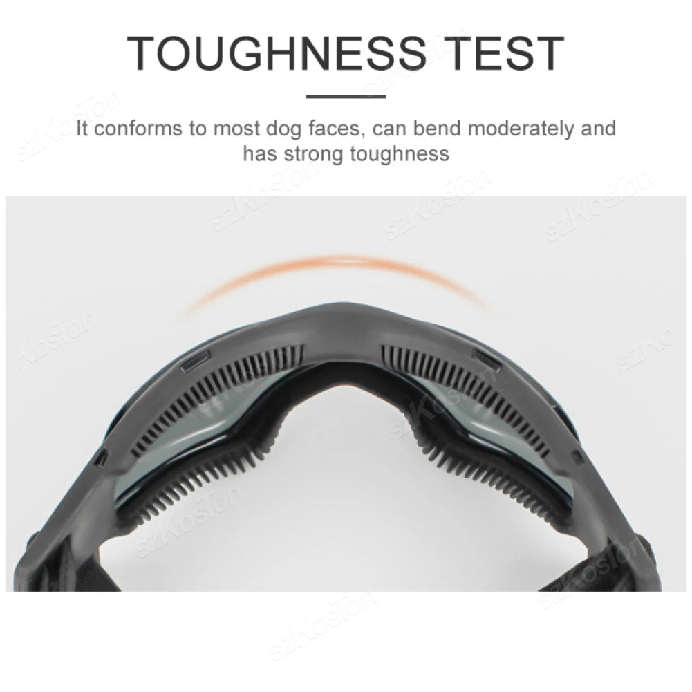 Adjustable Dog Goggles – UV Protection Sunglasses for Small & Medium Breed Dogs