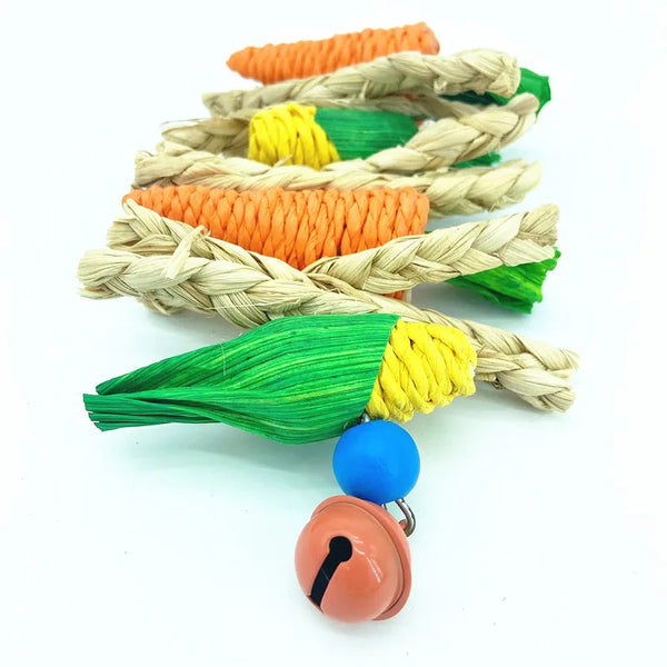 Handmade Woven Vine Chew Toy for Small Pets — Random Shape
