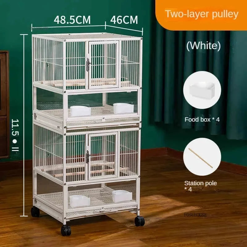 Multi-Layer Stacked Iron Bird Cage
