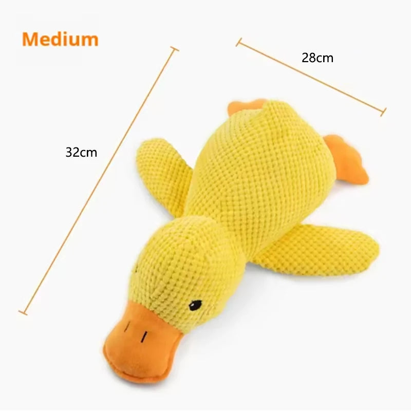 Stomping Duck Plush Dog Toy – Bite-Resistant, Teeth Cleaning Toy for Large Dogs & Puppies