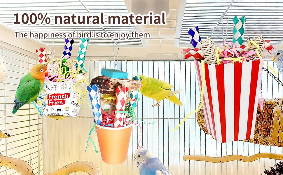 Foraging Hanging Toys for Parrots