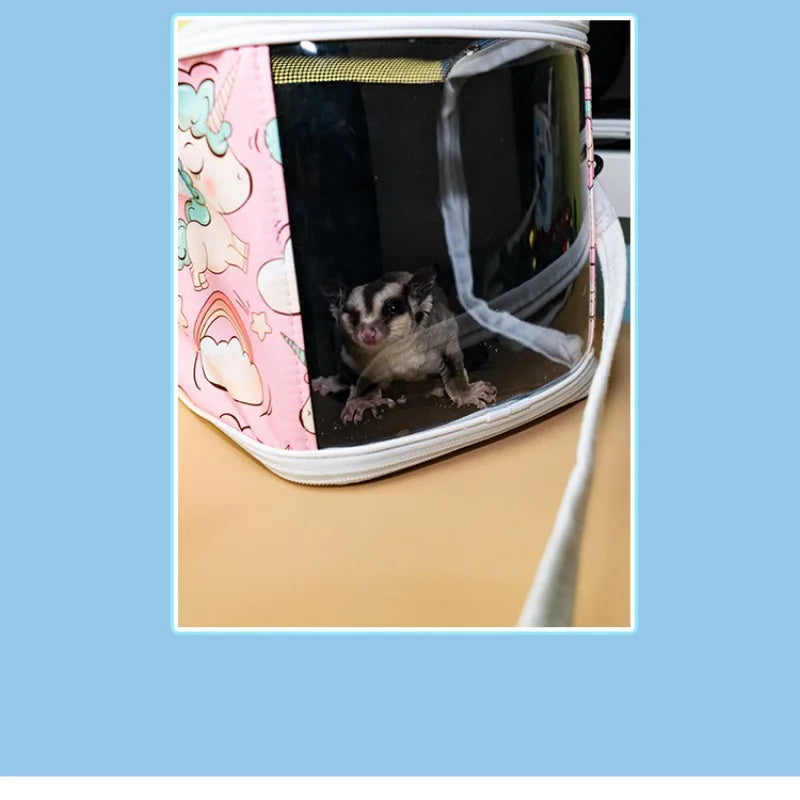 Portable Breathable Pet Travel Bag – Detachable Cage for Birds, Parrots, Hamsters, Guinea Pigs