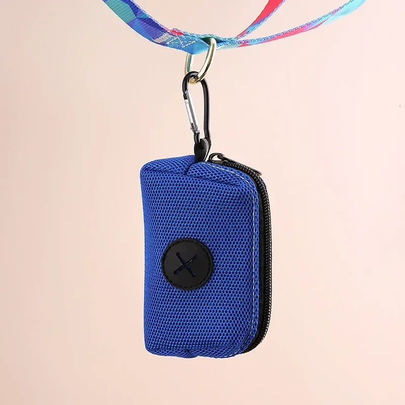Hanging Dog Poop Bag Dispenser, Portable Waste Bag Holder for Dog Walks