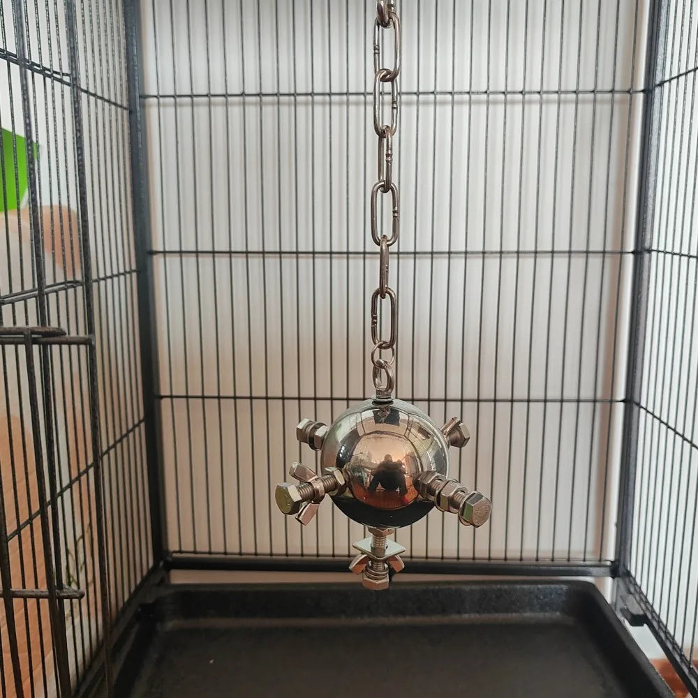 Stainless Steel Parrot Puzzle Screw Toy