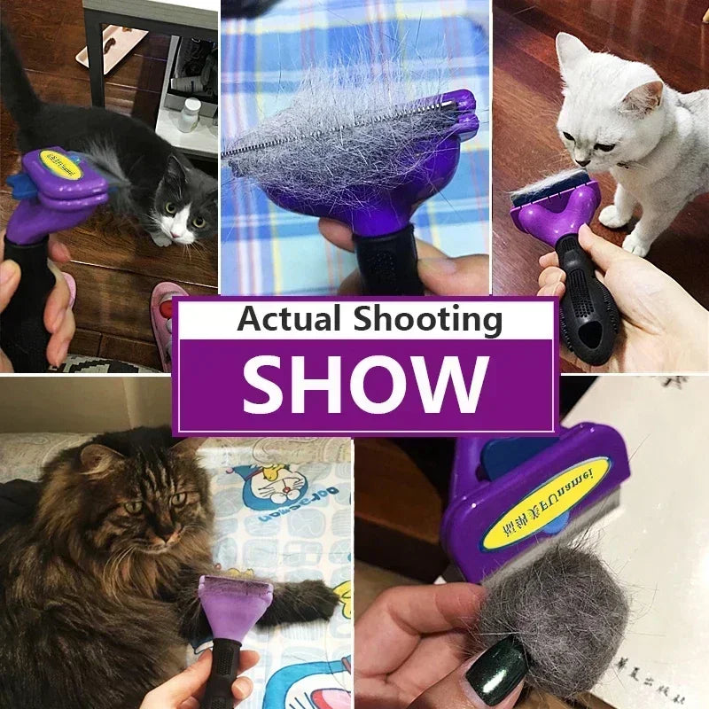 Cat & Dog Shedding and Cleaning Brush