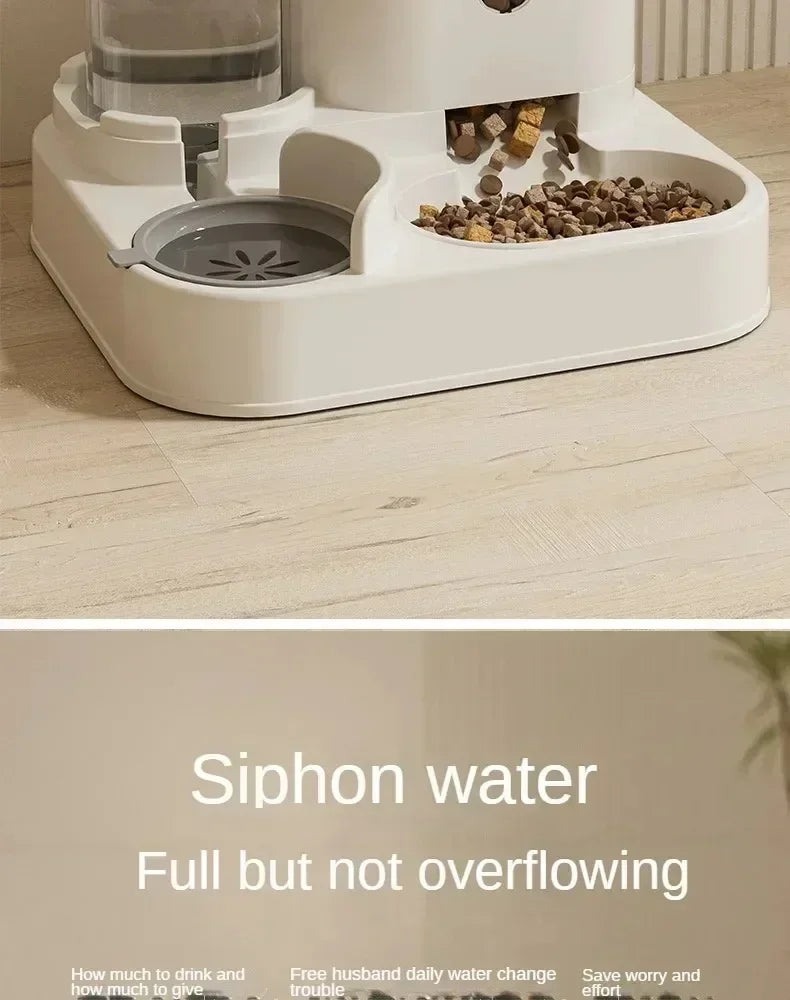 Automatic Pet Feeder with Water Fountain