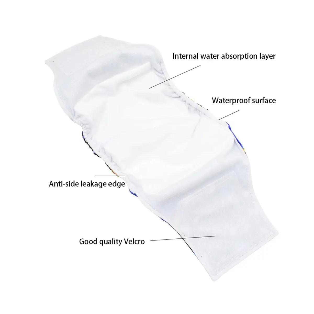 Washable Belly Band for Male Dogs – High-Absorbency, Reusable Dog Diaper Wrap