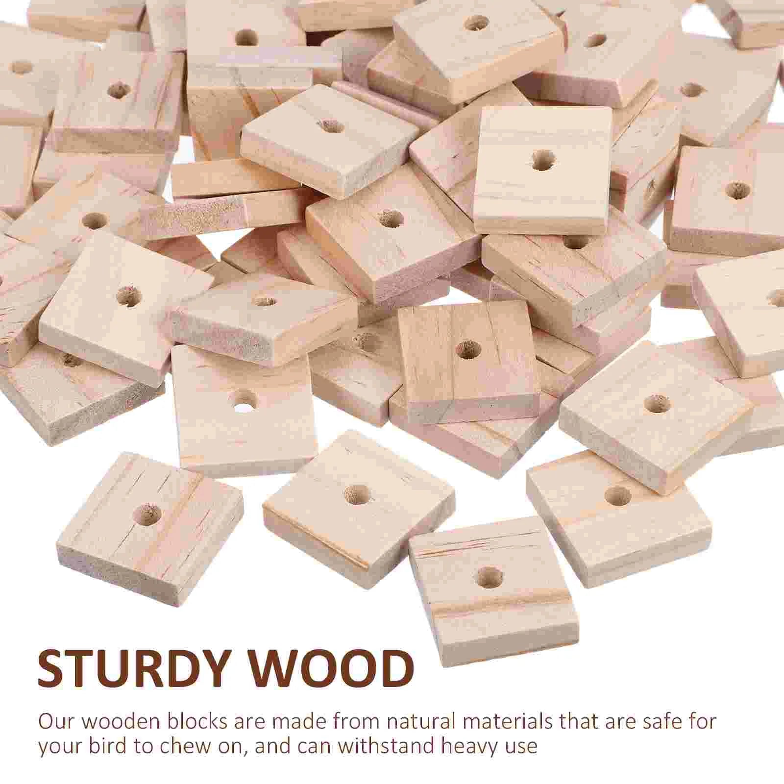 Chewing & Feeder Wooden Toys for Large Birds & Macaws