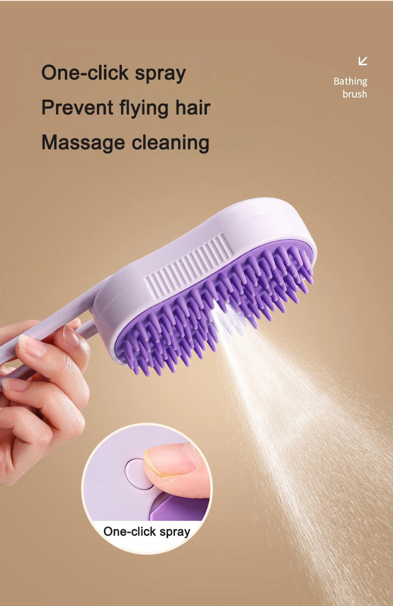 3-in-1 Electric Steam Grooming Brush