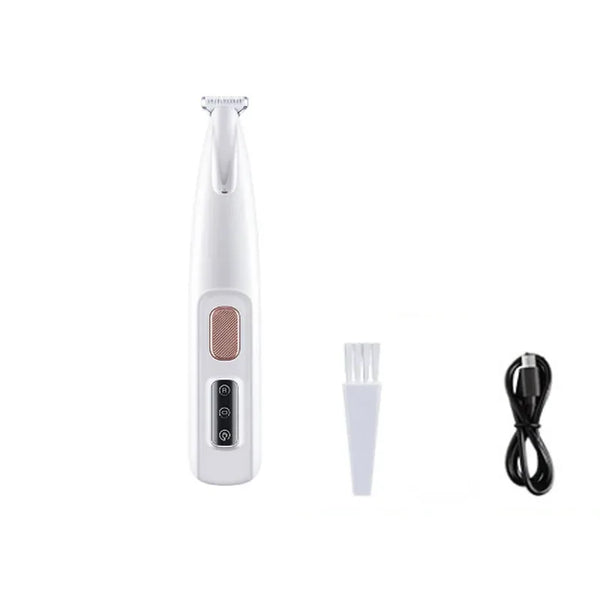 LED Dog Paw Trimmer — Waterproof Pet Hair Clipper with 18mm Blade & LED Display