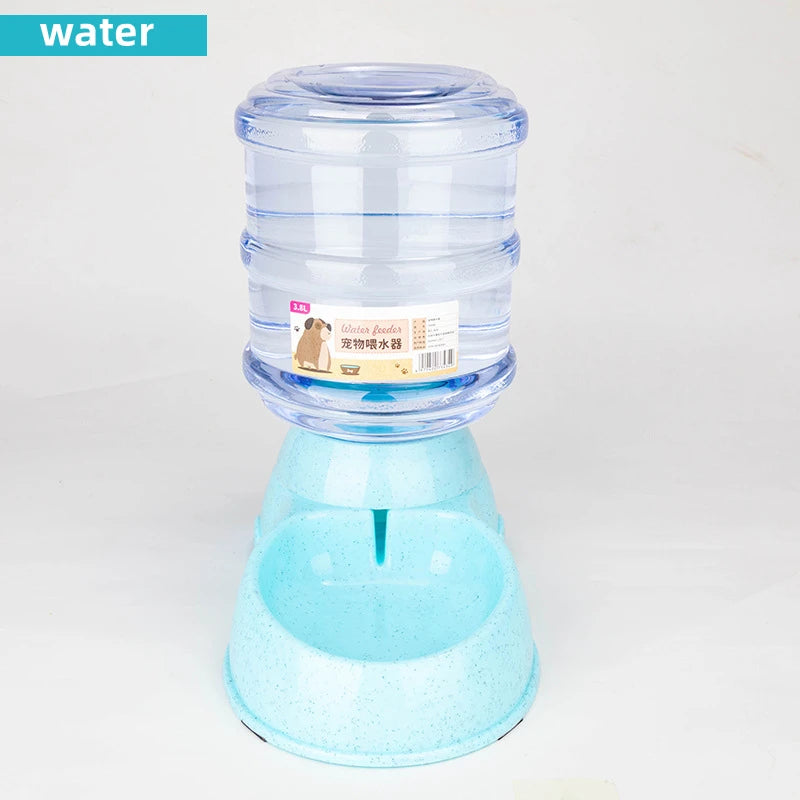 Large-Capacity Pet Feeder Bowl with Automatic Water Dispenser