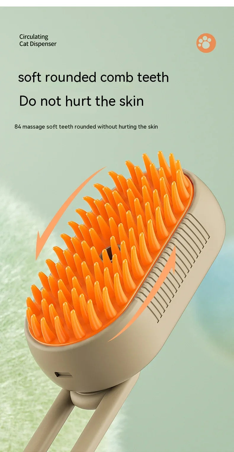 3-in-1 Electric Steam Grooming Brush