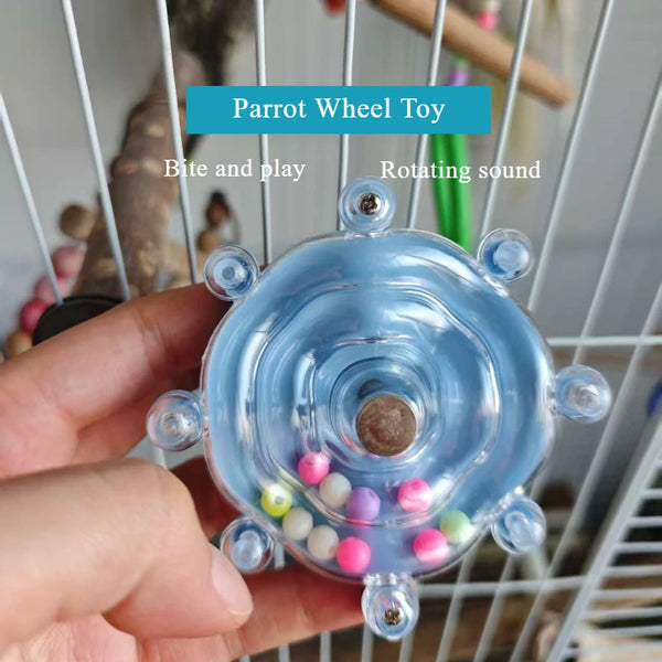 Boredom Relief Chew Wheel for Small Birds