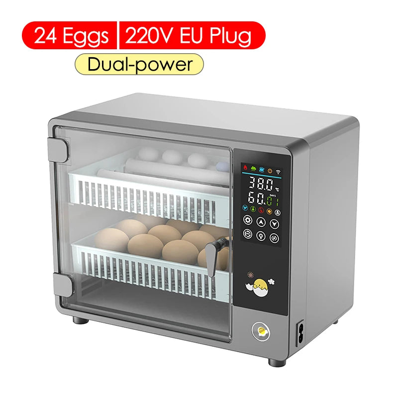 24 Egg Automatic Incubator with Digital Temperature Control for Poultry and Birds