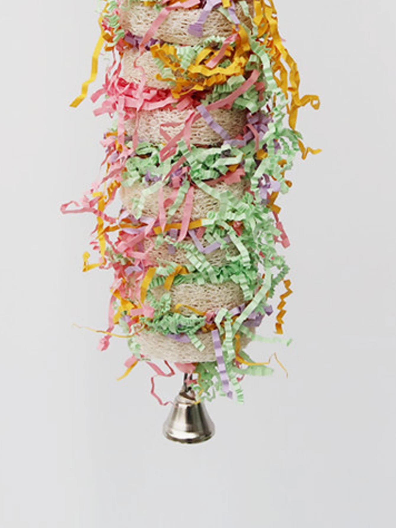 Parrot Cage Loofah Swing with Bell for Cockatiels & Parakeets