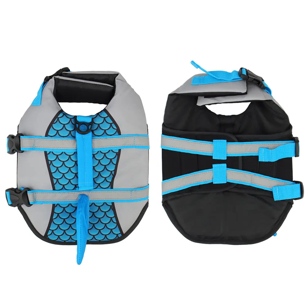 Shark Dog Life Jacket, Pet Swim Vest Harness Summer Swimwear