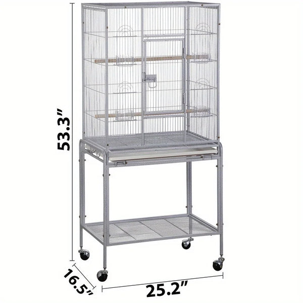 Large Parrot Cage with Rolling Stand