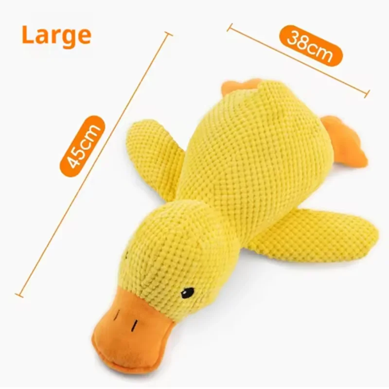 Stomping Duck Plush Dog Toy – Bite-Resistant, Teeth Cleaning Toy for Large Dogs & Puppies
