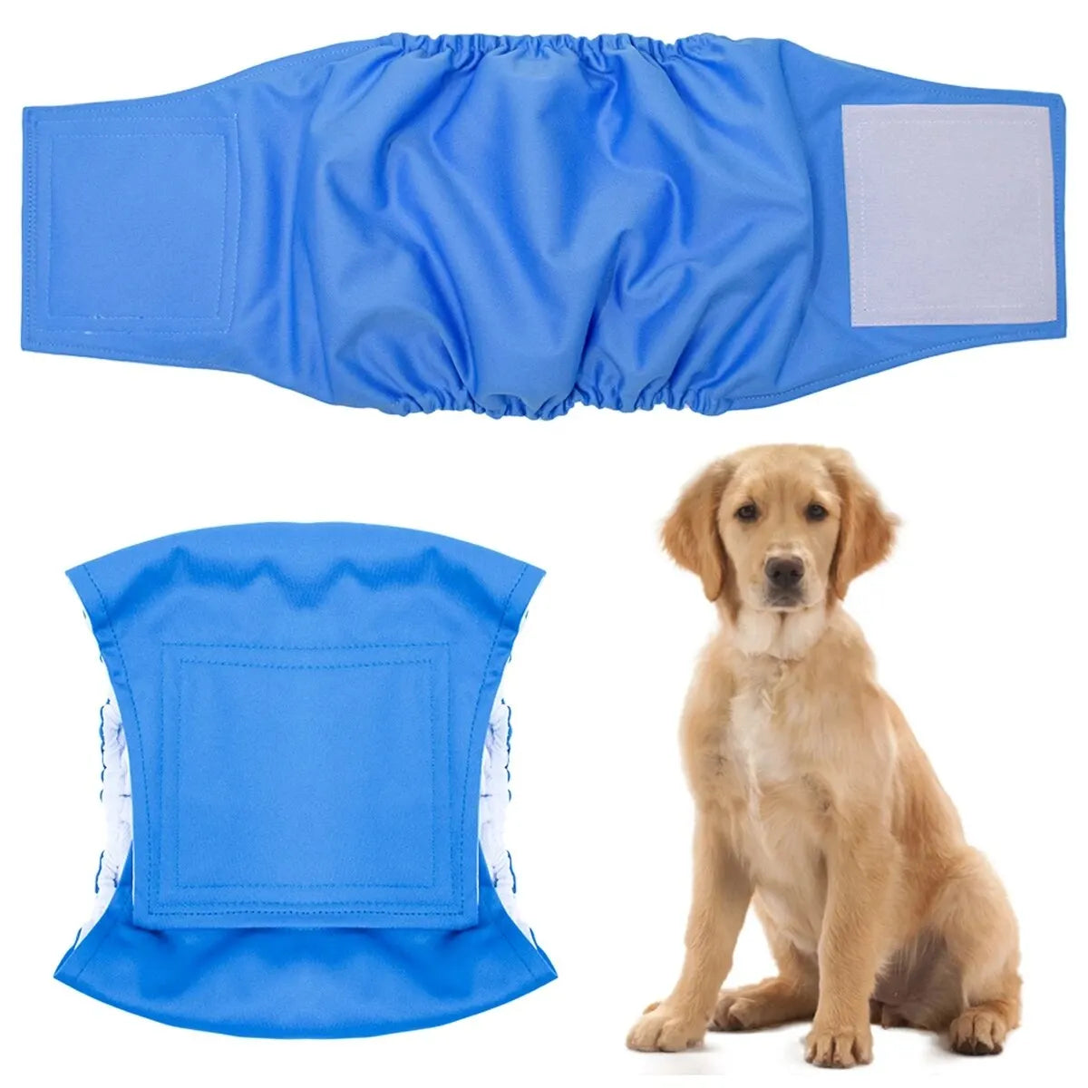 Washable Belly Band for Male Dogs – High-Absorbency, Reusable Dog Diaper Wrap