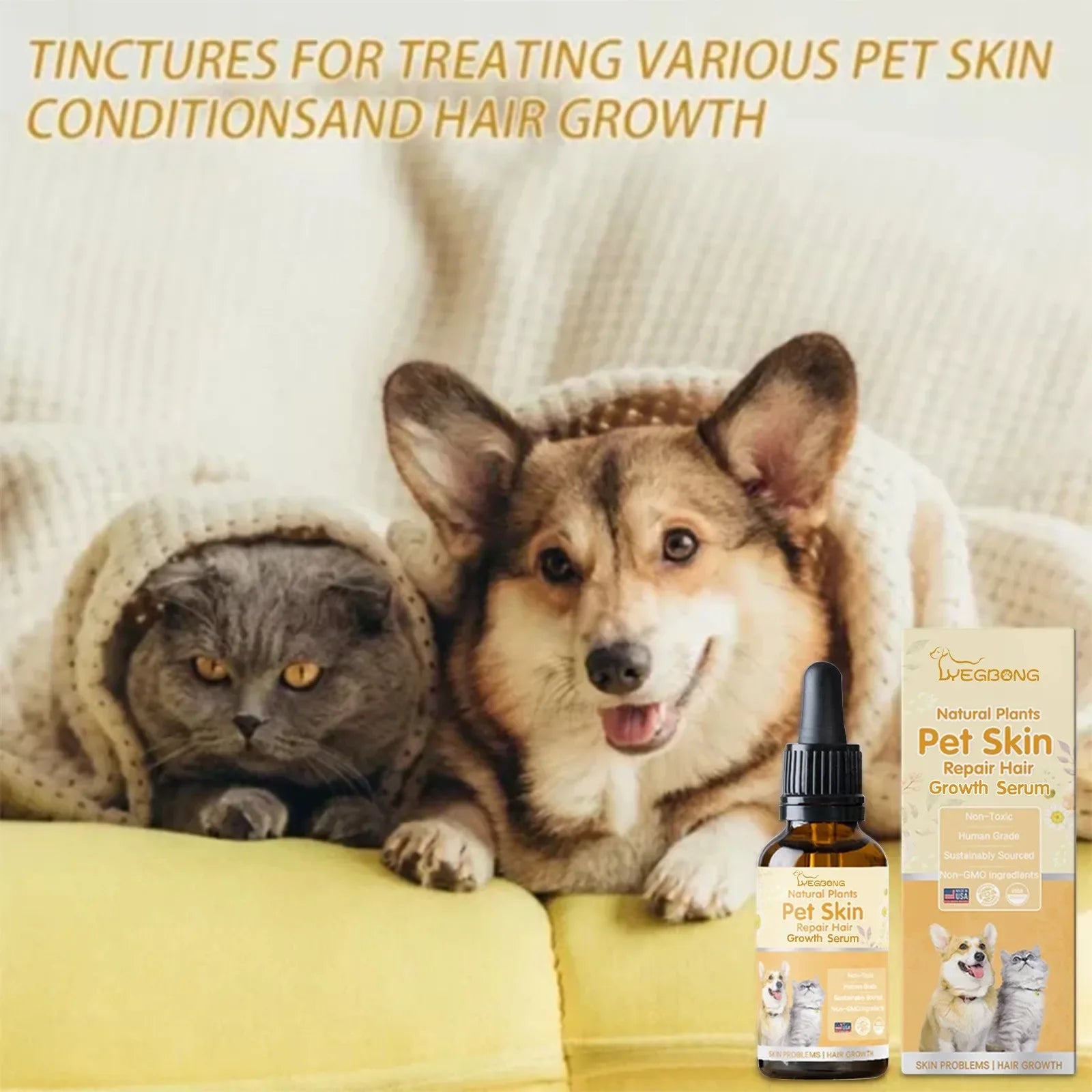 Natural Flea, Mite & Tick Repellent for Cats & Dogs