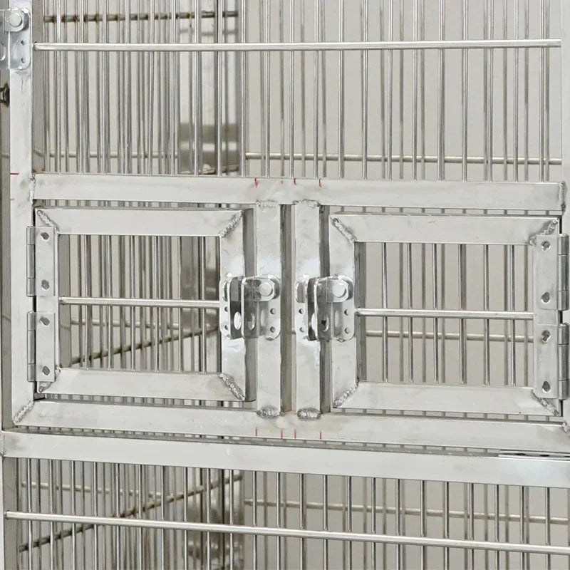 Luxury Stainless Steel Double Bird Cage