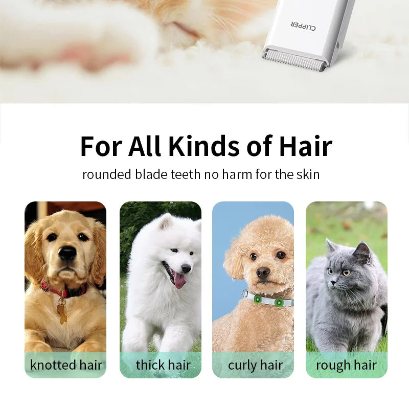 Cordless Rechargeable Pet Hair Trimmer