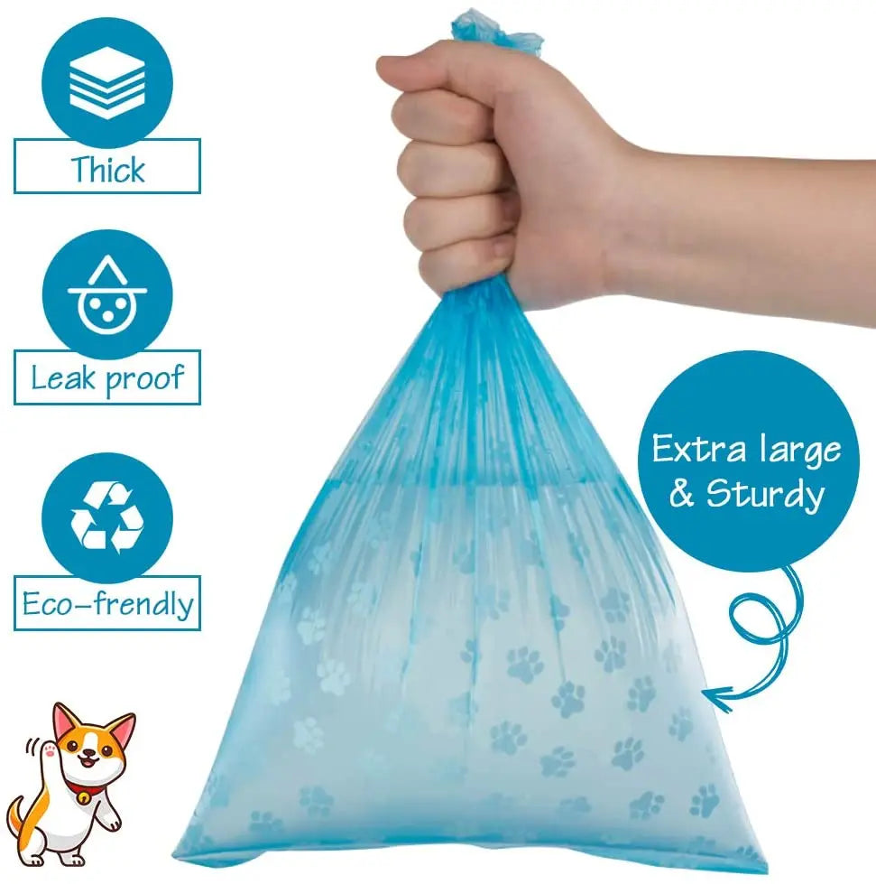 Portable Printed Pet Poop Bags for Dog Walking