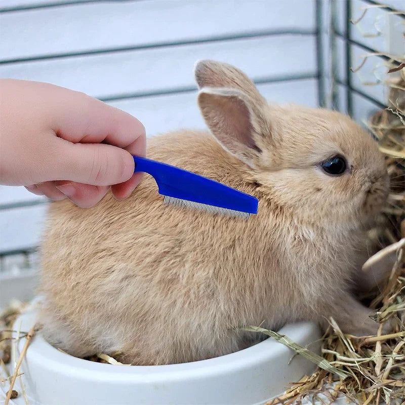 Rabbit Grooming Kit with Tear Stain Remover, Nail Clipper & Bath Brush