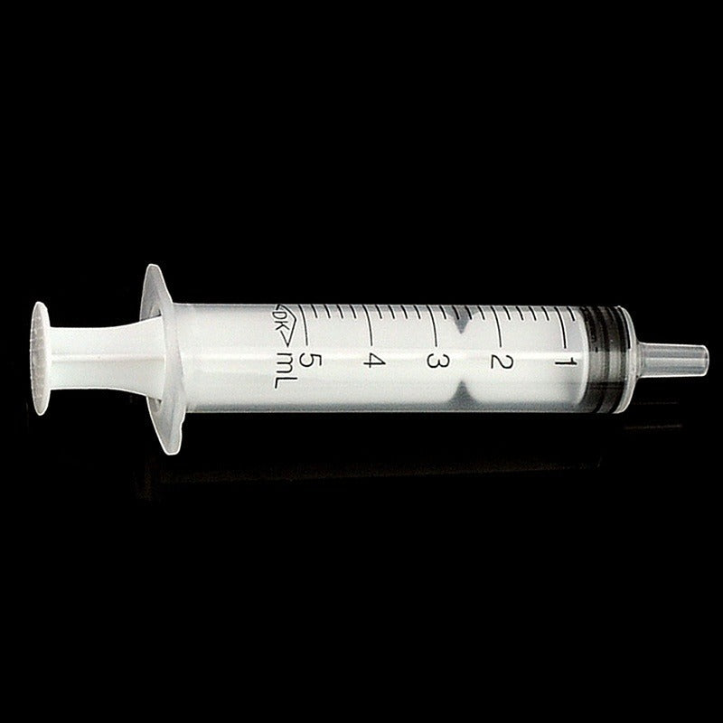 10pcs Disposable 5ml Plastic Syringes (No Needle) for Pet Feeding & Lab Use