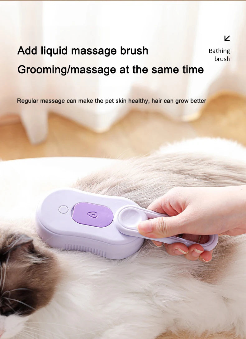 3-in-1 Electric Steam Grooming Brush