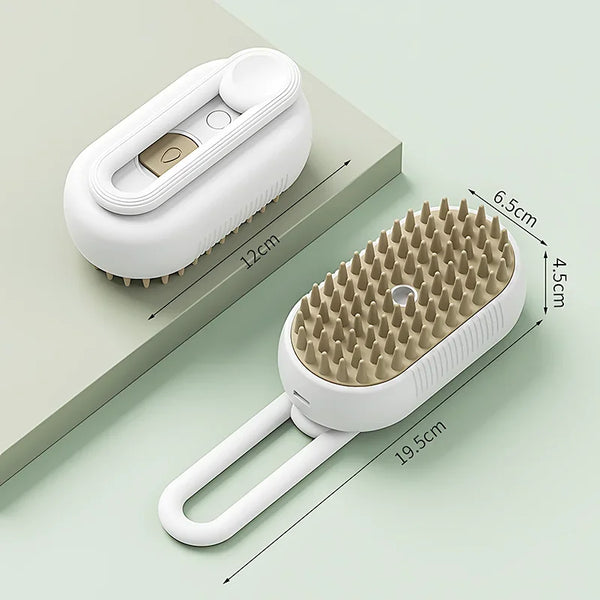 3-in-1 Electric Steam Grooming Brush