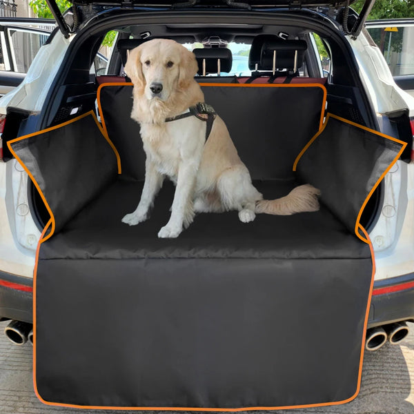 Waterproof 600D Oxford Dog Car Seat Cover & Cargo Liner for SUV, Pet Travel Mat