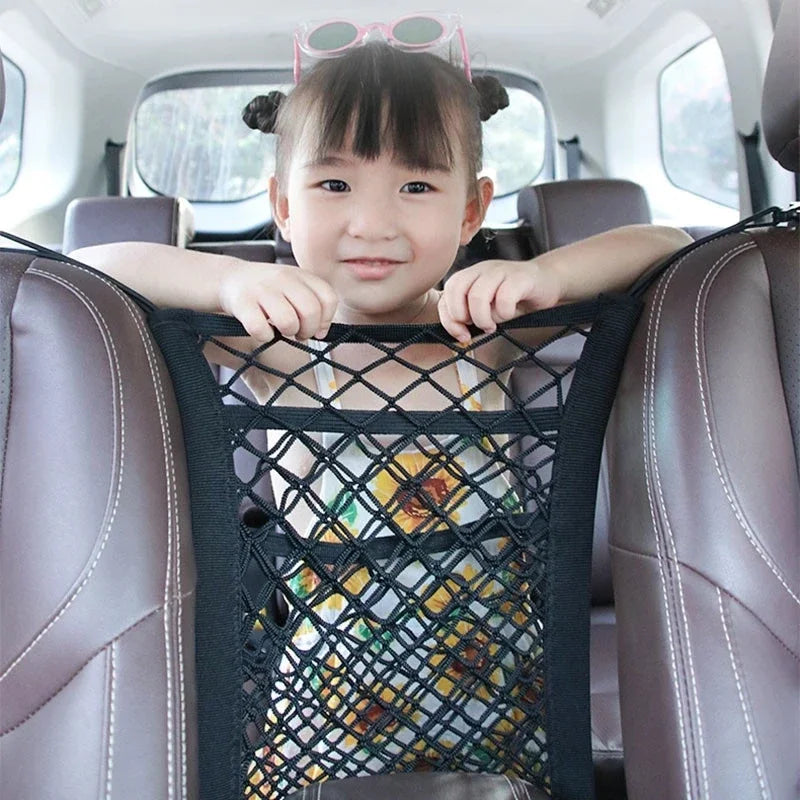 Stretchable Car Storage Net & Pet Barrier