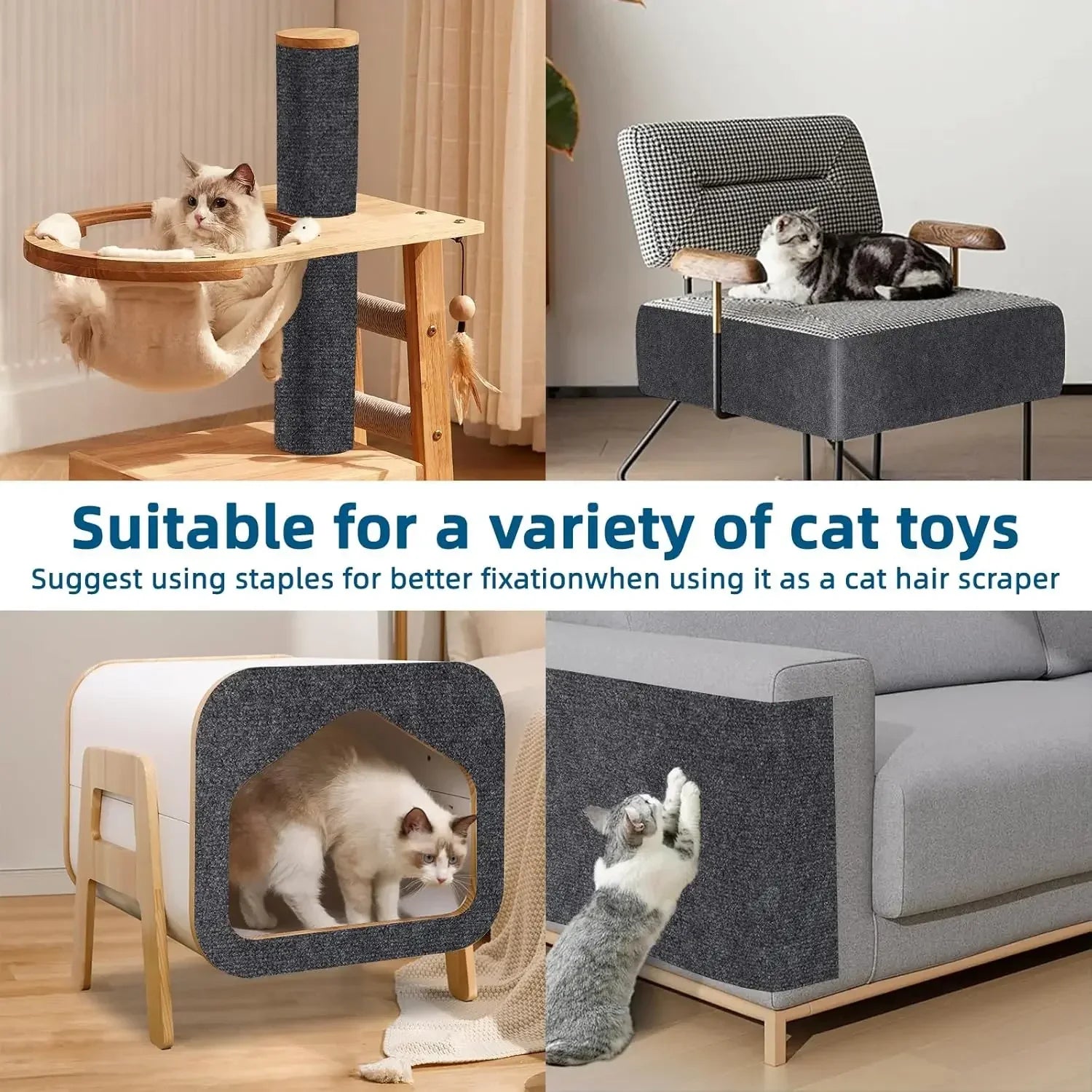 Self-Adhesive Cat Scratch Board & Sofa Protector Pad