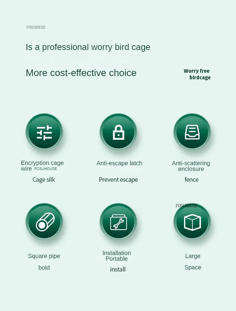 Multi-Layer Stacked Iron Bird Cage