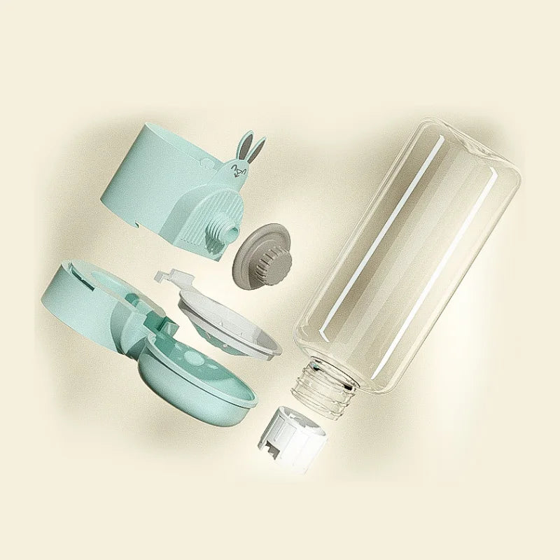 Automatic Hanging Pet Feeder with Water Bottle & Food Dispenser