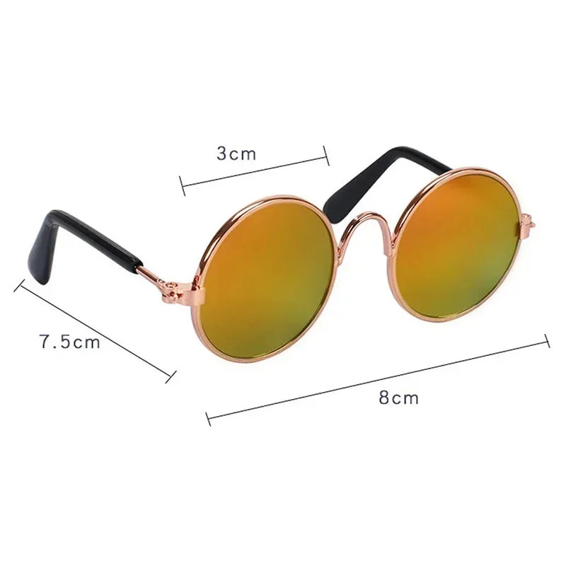 Cute Pet Sunglasses – UV Protection for Small Dogs, Cats & Photo Props