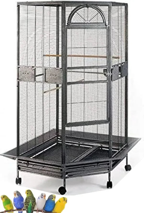 X-Large Corner Parrot Bird Flight & Breeding Cage