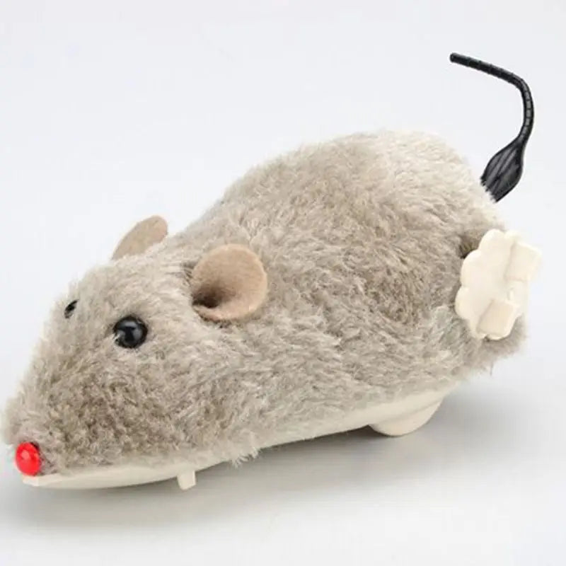 Lifelike Running Rat Toy for Cats, Dogs & Pets — Plush Chase Toy with Tail