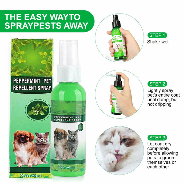 Natural Flea & Tick Spray for Dogs & Cats