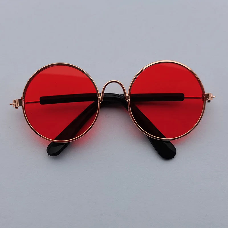 Vintage Round Pet Sunglasses for Small Dogs & Cats