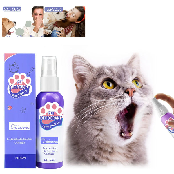 Pet Oral Cleanse Spray – Teeth Whitening, Fresh Breath & Plaque Prevention Spray for Dogs