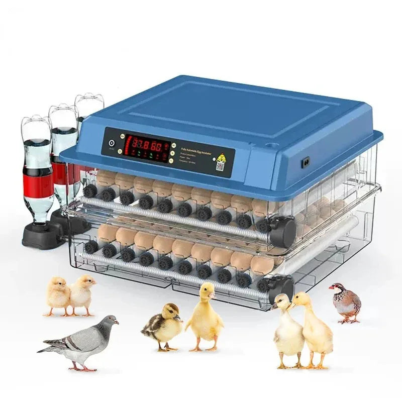 12/15/24 Egg Automatic Poultry Incubator with Waterbed & Temperature Control