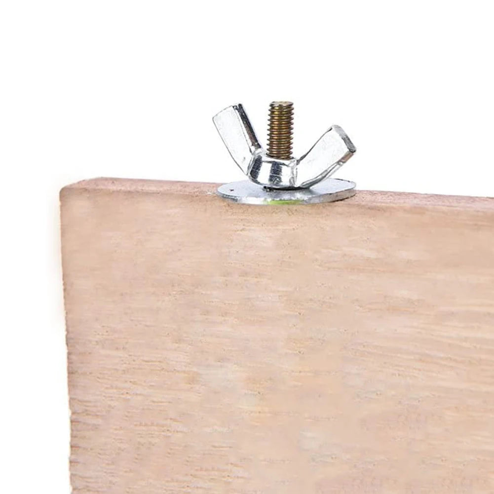 Wooden Jumping Platform & Perch Toy — Cage Accessory for Birds, Hamsters & Gerbils