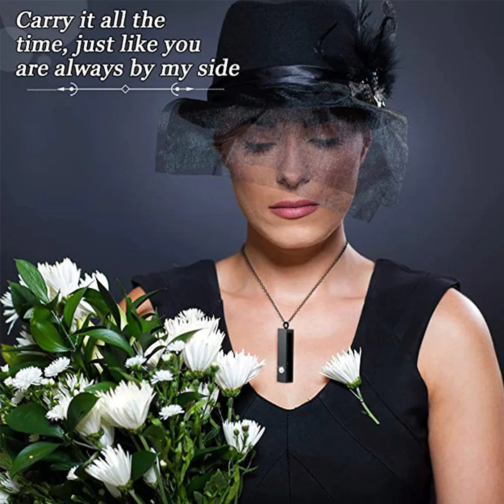 Stainless Steel Memorial Urn Necklace for Ashes