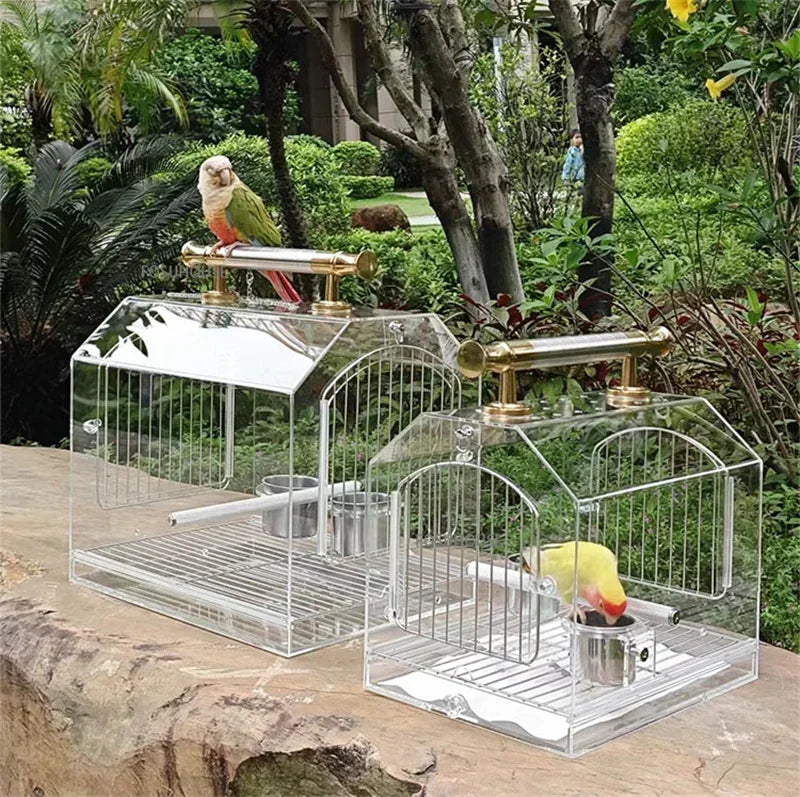 Modern Transparent Acrylic Bird Cage